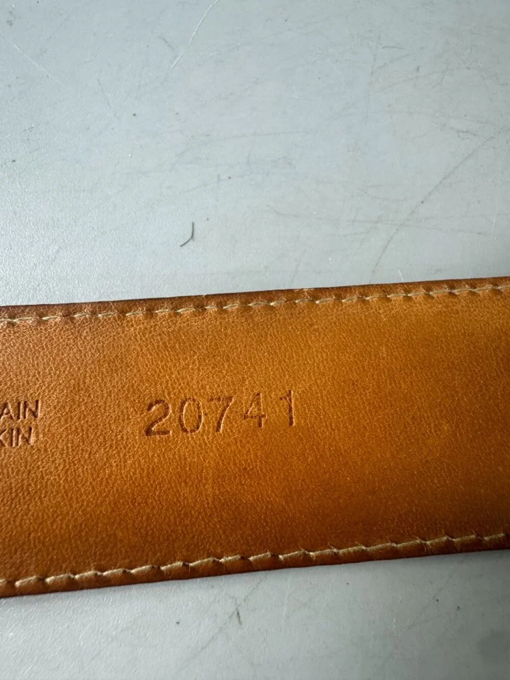Authenitc Martin Dingman Crocodile Grain Italian Calfskin Men's Belt, Size 95/38